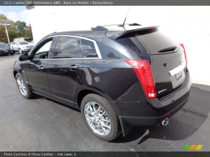 Black Ice Metallic / Ebony/Ebony 2013 Cadillac SRX Performance AWD