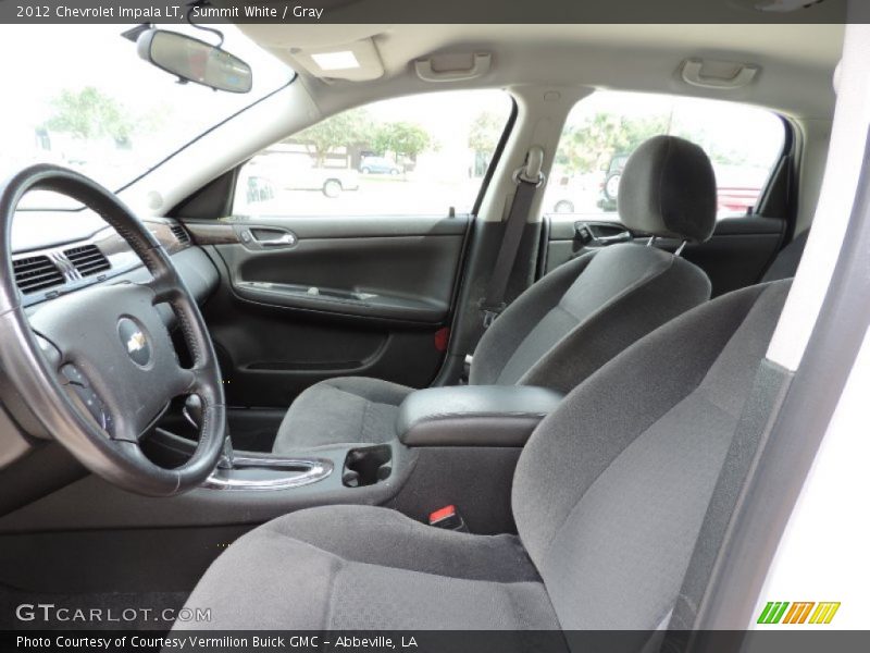 Summit White / Gray 2012 Chevrolet Impala LT