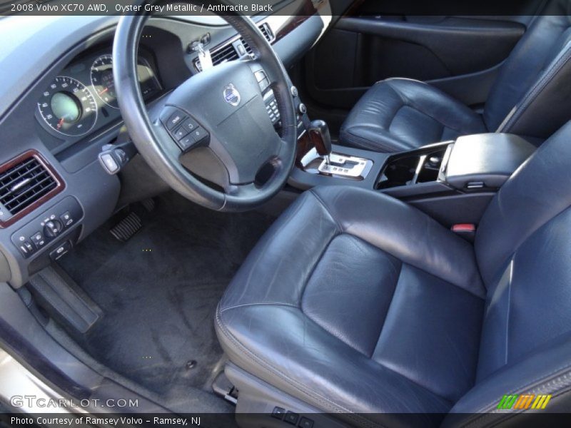 Oyster Grey Metallic / Anthracite Black 2008 Volvo XC70 AWD