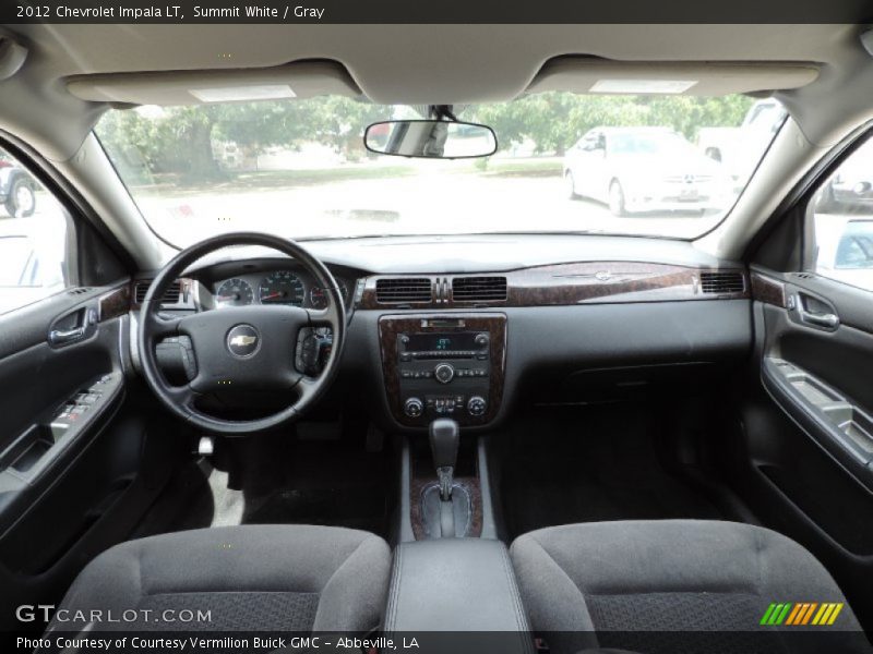 Summit White / Gray 2012 Chevrolet Impala LT