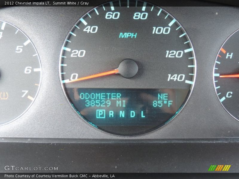 Summit White / Gray 2012 Chevrolet Impala LT