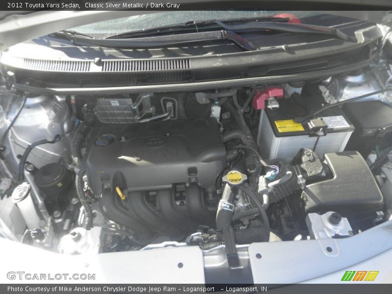 Classic Silver Metallic / Dark Gray 2012 Toyota Yaris Sedan