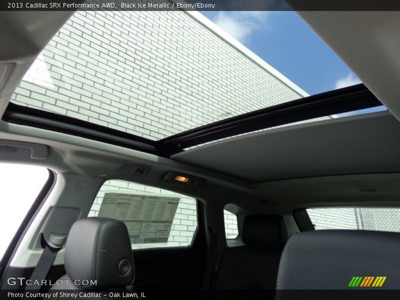 Black Ice Metallic / Ebony/Ebony 2013 Cadillac SRX Performance AWD