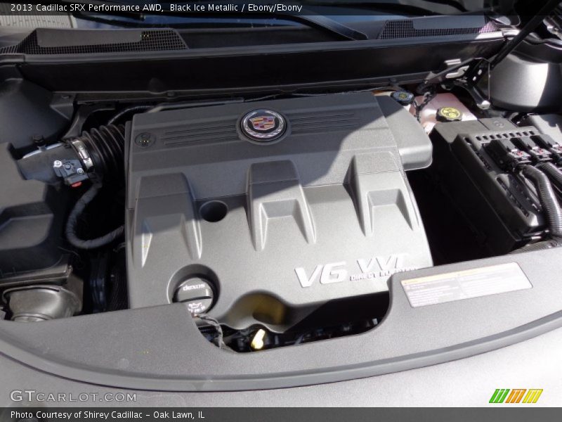 Black Ice Metallic / Ebony/Ebony 2013 Cadillac SRX Performance AWD