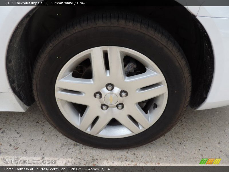 Summit White / Gray 2012 Chevrolet Impala LT