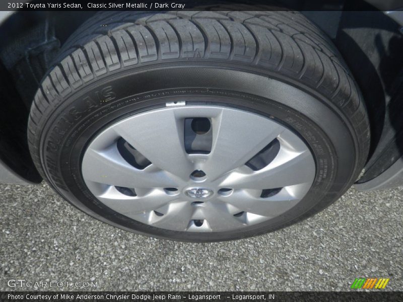 Classic Silver Metallic / Dark Gray 2012 Toyota Yaris Sedan