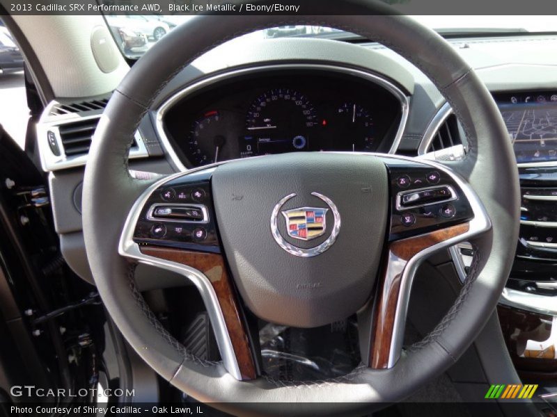 Black Ice Metallic / Ebony/Ebony 2013 Cadillac SRX Performance AWD