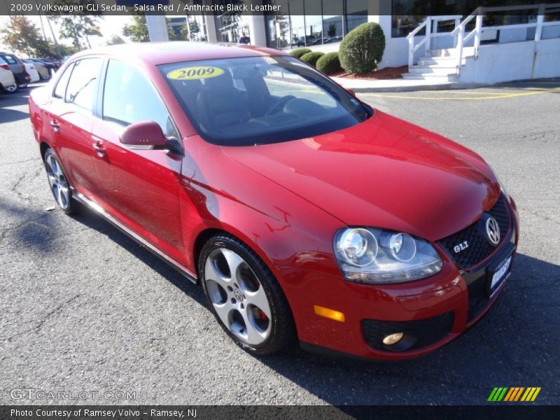 Salsa Red / Anthracite Black Leather 2009 Volkswagen GLI Sedan