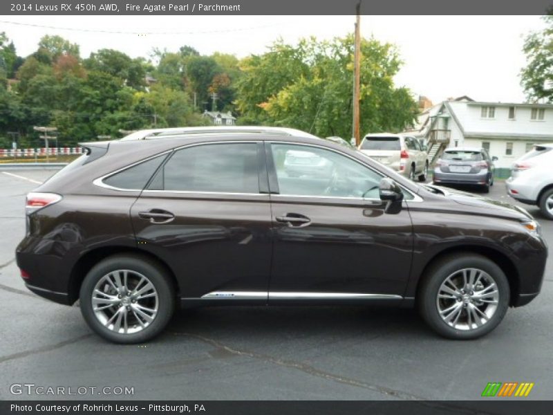 Fire Agate Pearl / Parchment 2014 Lexus RX 450h AWD