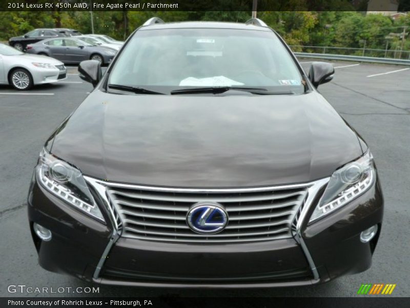 Fire Agate Pearl / Parchment 2014 Lexus RX 450h AWD