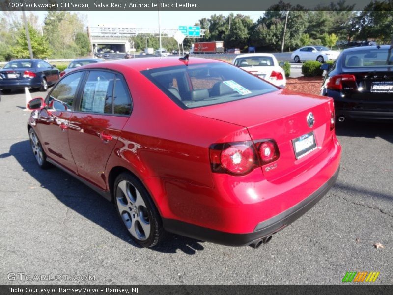 Salsa Red / Anthracite Black Leather 2009 Volkswagen GLI Sedan