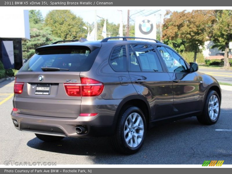 Sparkling Bronze Metallic / Cinnamon 2011 BMW X5 xDrive 35i