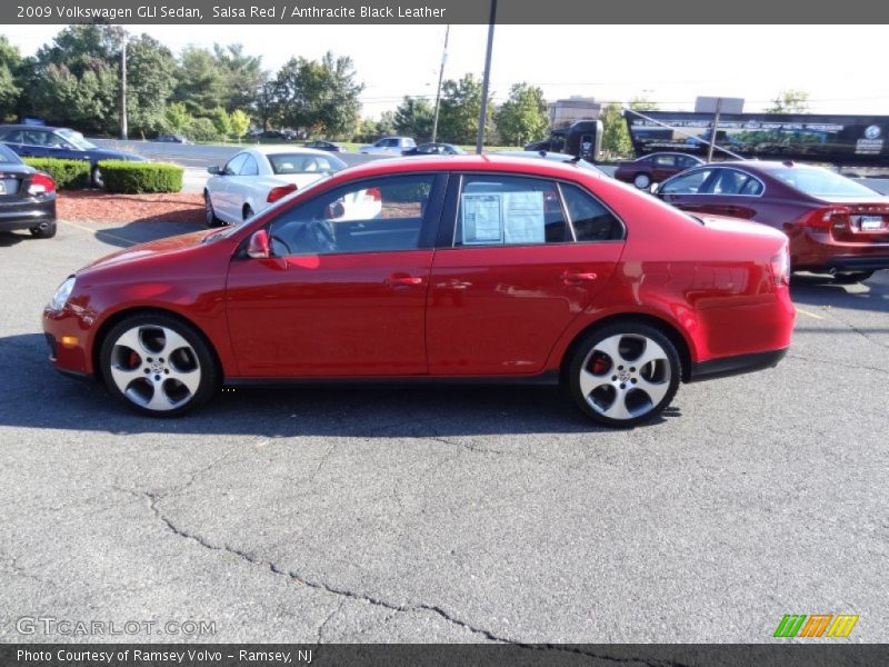 Salsa Red / Anthracite Black Leather 2009 Volkswagen GLI Sedan