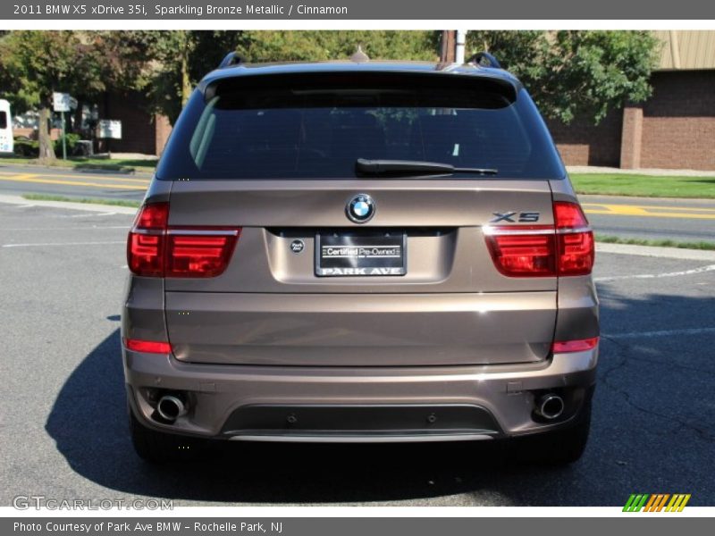 Sparkling Bronze Metallic / Cinnamon 2011 BMW X5 xDrive 35i
