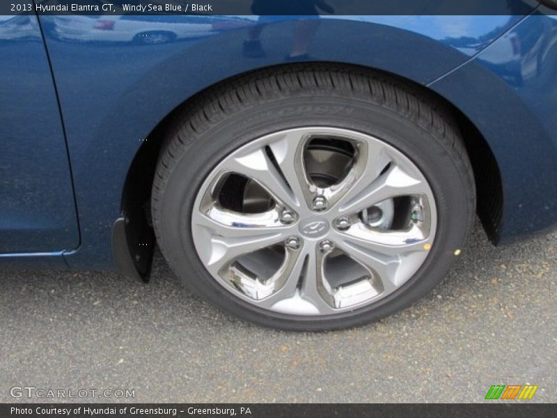 Windy Sea Blue / Black 2013 Hyundai Elantra GT