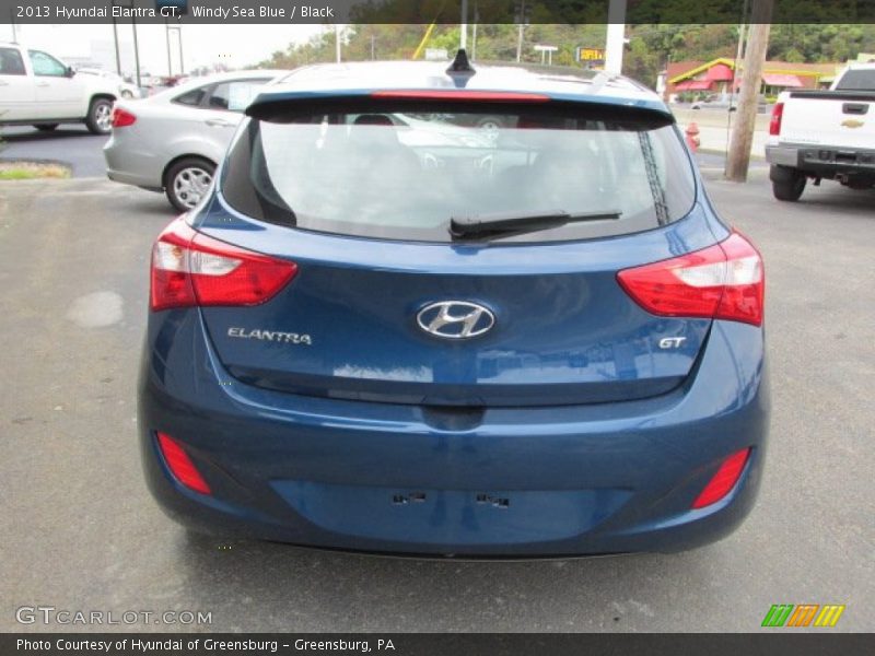 Windy Sea Blue / Black 2013 Hyundai Elantra GT