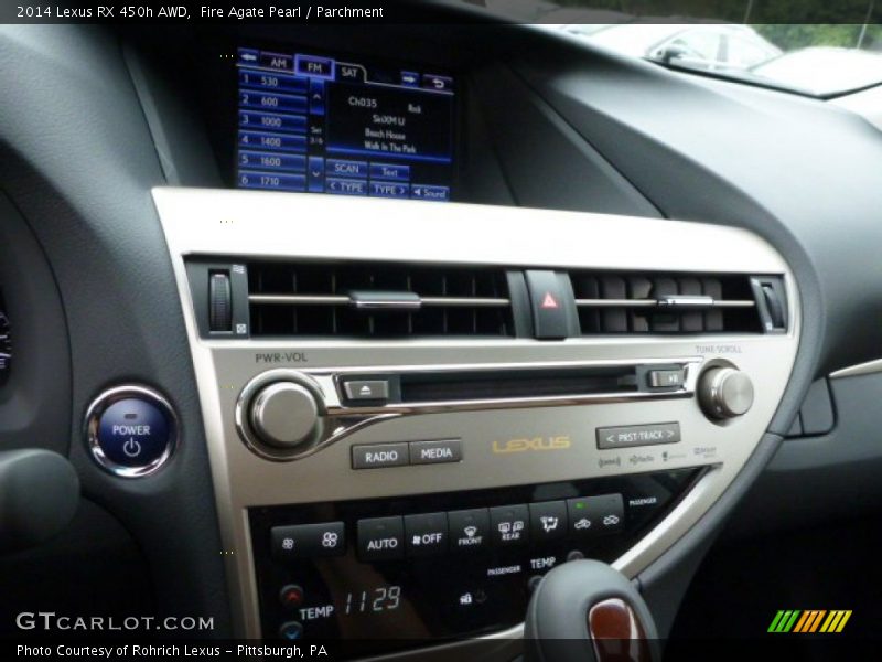 Controls of 2014 RX 450h AWD