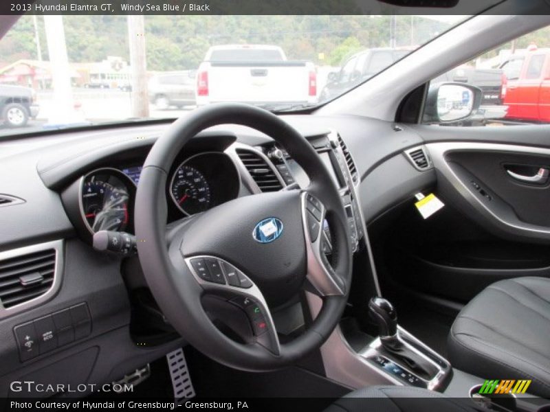 Windy Sea Blue / Black 2013 Hyundai Elantra GT