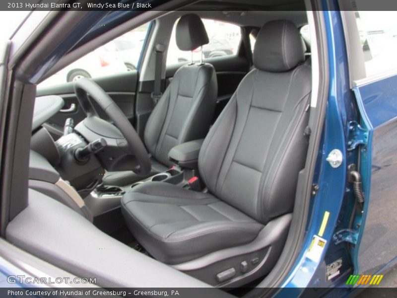 Windy Sea Blue / Black 2013 Hyundai Elantra GT