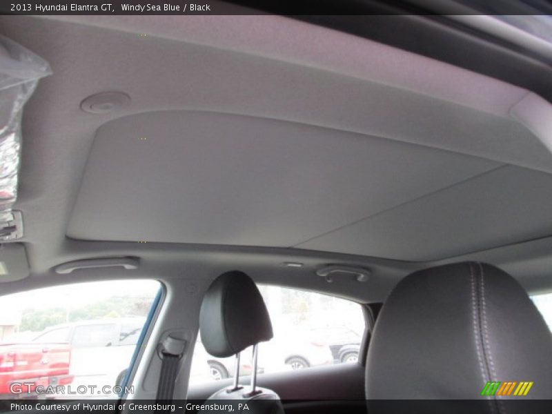 Windy Sea Blue / Black 2013 Hyundai Elantra GT