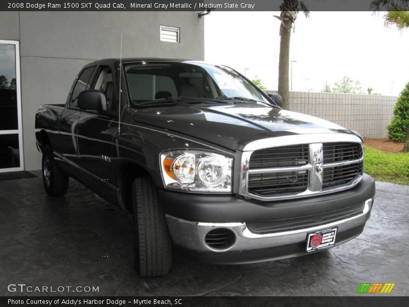 Mineral Gray Metallic / Medium Slate Gray 2008 Dodge Ram 1500 SXT Quad Cab