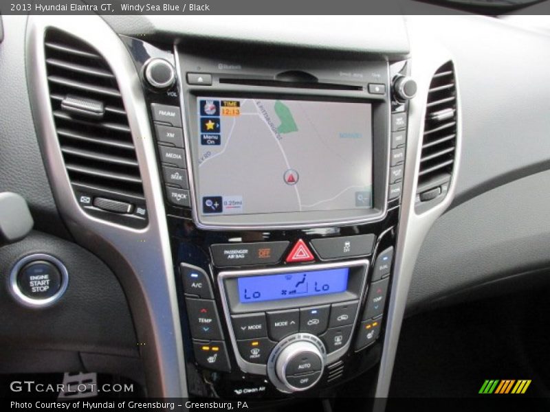 Windy Sea Blue / Black 2013 Hyundai Elantra GT