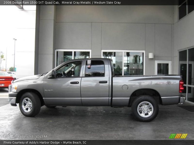 Mineral Gray Metallic / Medium Slate Gray 2008 Dodge Ram 1500 SXT Quad Cab