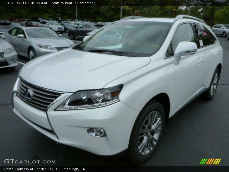 Starfire Pearl / Parchment 2014 Lexus RX 450h AWD