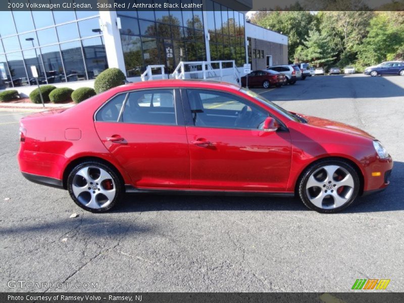 Salsa Red / Anthracite Black Leather 2009 Volkswagen GLI Sedan