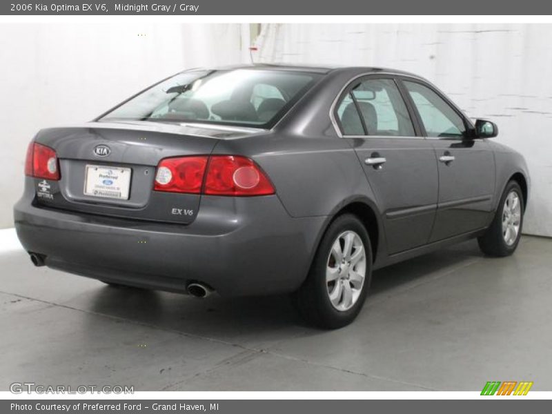 Midnight Gray / Gray 2006 Kia Optima EX V6