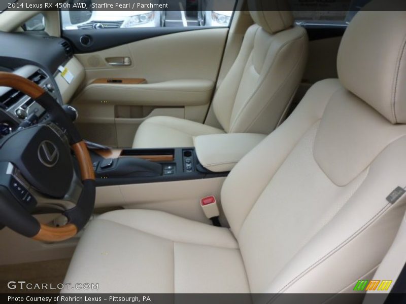 Starfire Pearl / Parchment 2014 Lexus RX 450h AWD