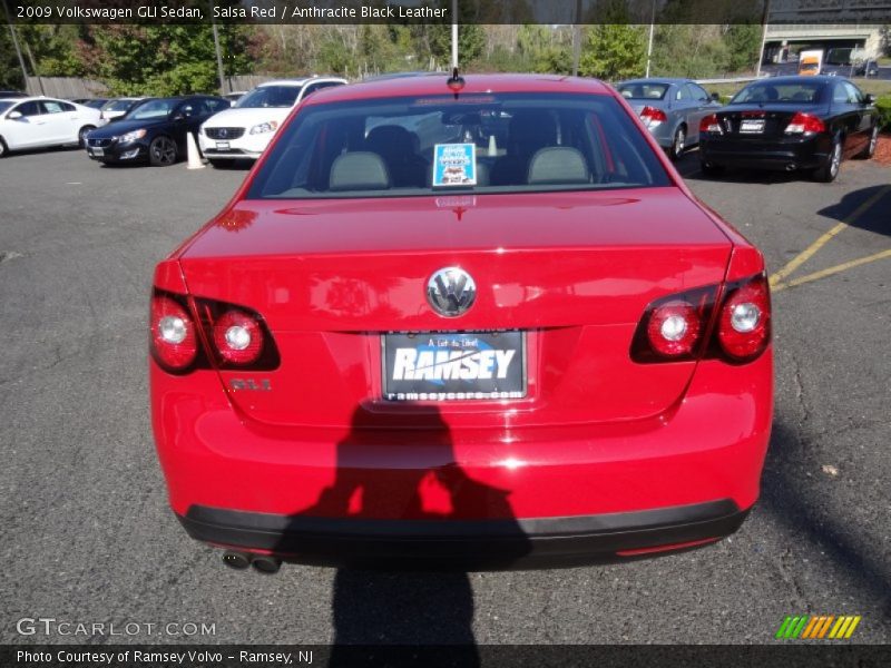 Salsa Red / Anthracite Black Leather 2009 Volkswagen GLI Sedan