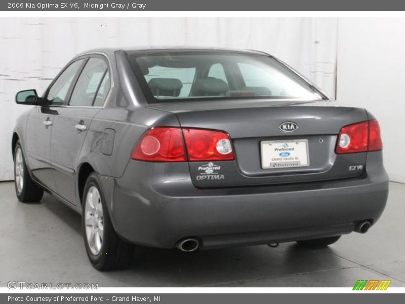 Midnight Gray / Gray 2006 Kia Optima EX V6