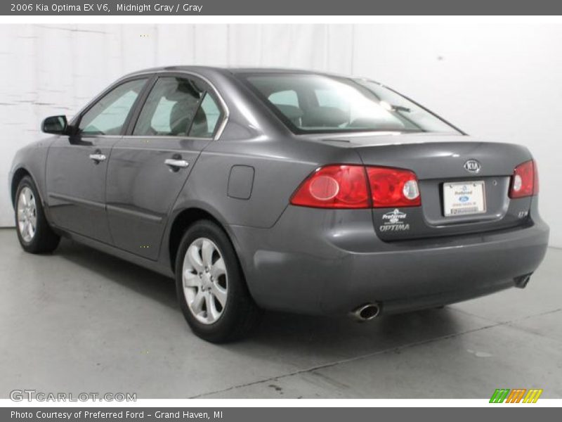 Midnight Gray / Gray 2006 Kia Optima EX V6