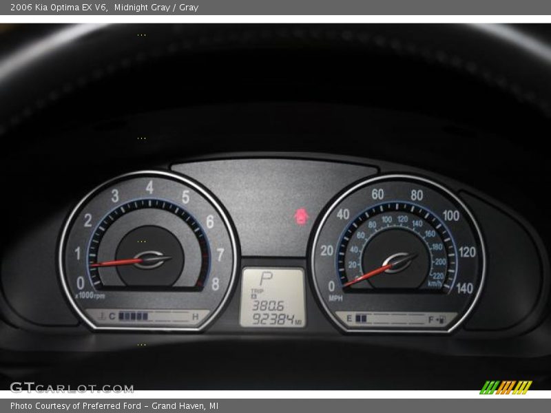 Midnight Gray / Gray 2006 Kia Optima EX V6