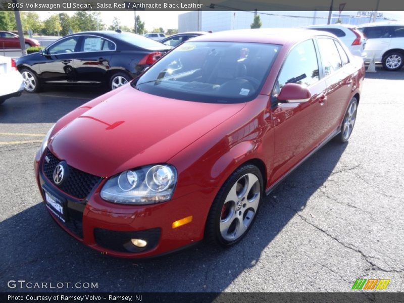 Salsa Red / Anthracite Black Leather 2009 Volkswagen GLI Sedan