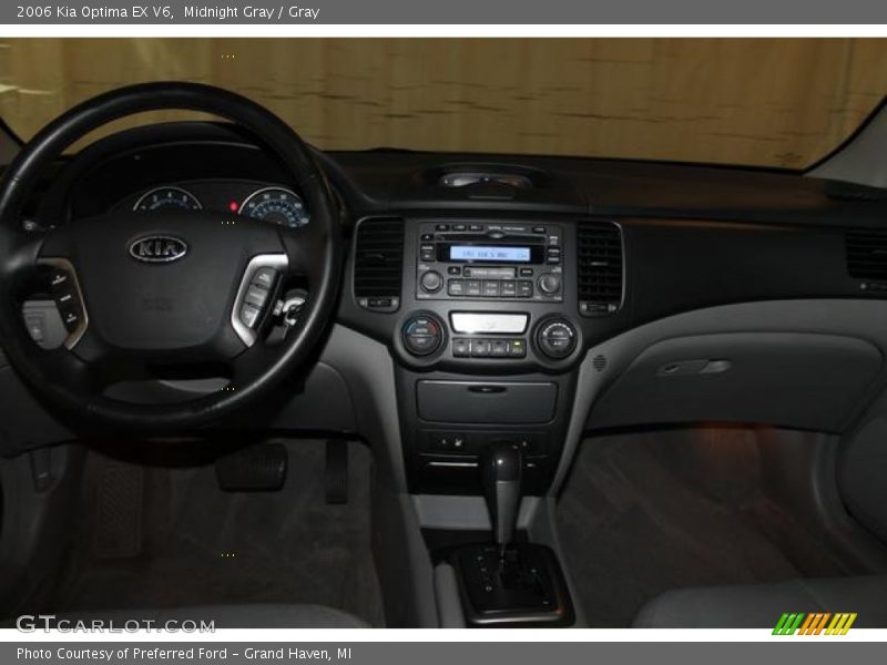 Midnight Gray / Gray 2006 Kia Optima EX V6