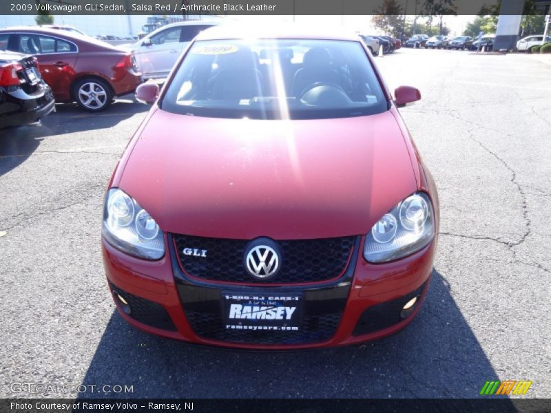Salsa Red / Anthracite Black Leather 2009 Volkswagen GLI Sedan