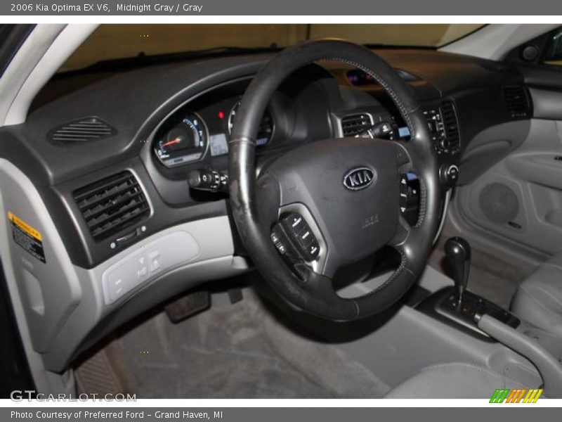 Midnight Gray / Gray 2006 Kia Optima EX V6