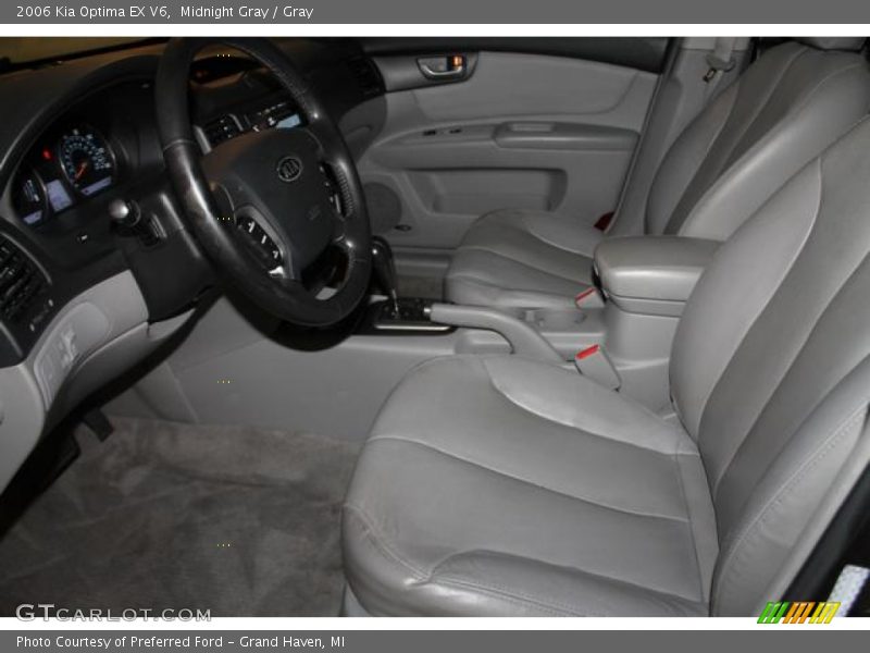 Midnight Gray / Gray 2006 Kia Optima EX V6