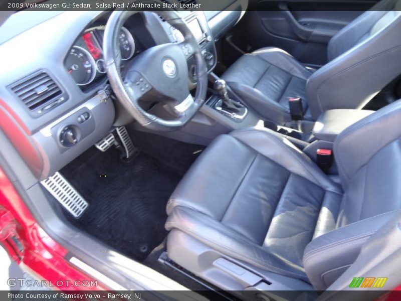 Salsa Red / Anthracite Black Leather 2009 Volkswagen GLI Sedan