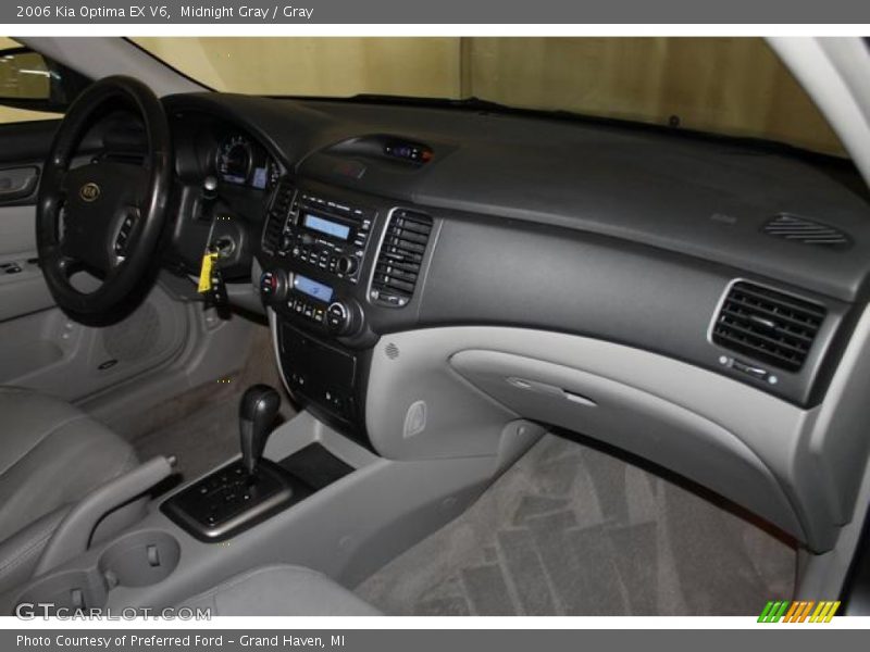 Midnight Gray / Gray 2006 Kia Optima EX V6