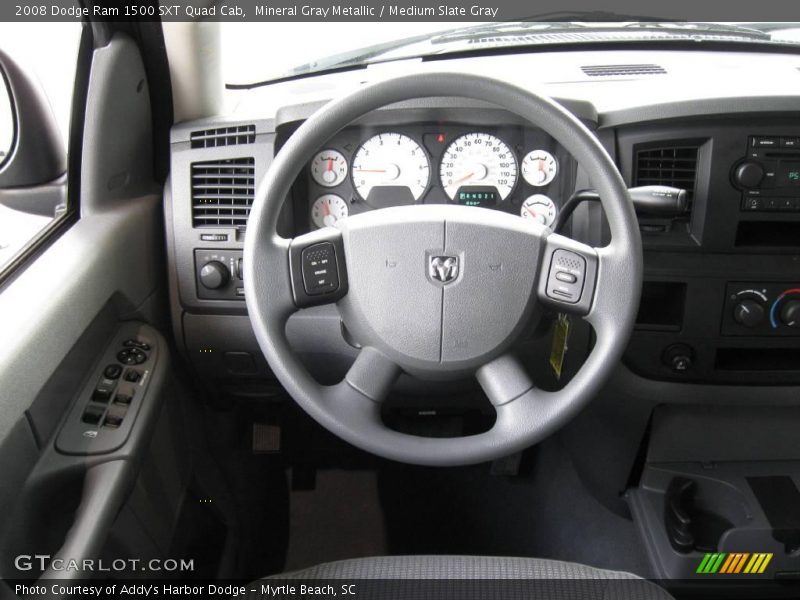 Mineral Gray Metallic / Medium Slate Gray 2008 Dodge Ram 1500 SXT Quad Cab