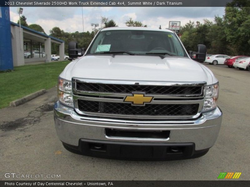 Summit White / Dark Titanium 2013 Chevrolet Silverado 2500HD Work Truck Extended Cab 4x4