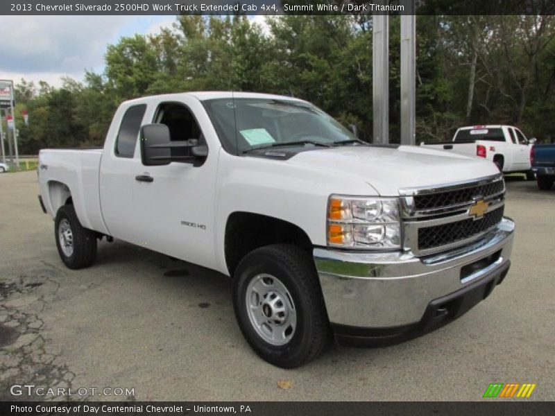 Summit White / Dark Titanium 2013 Chevrolet Silverado 2500HD Work Truck Extended Cab 4x4