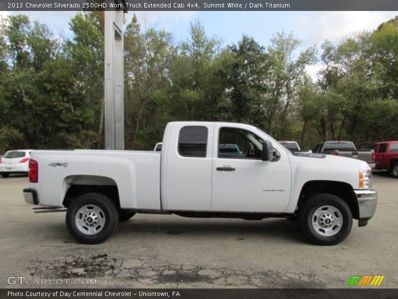 Summit White / Dark Titanium 2013 Chevrolet Silverado 2500HD Work Truck Extended Cab 4x4