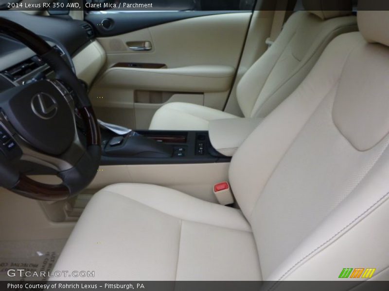 Front Seat of 2014 RX 350 AWD