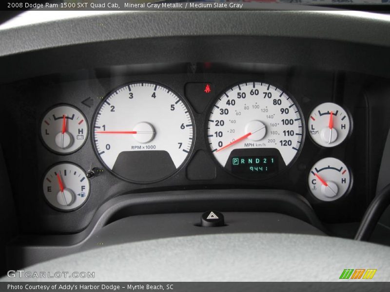 Mineral Gray Metallic / Medium Slate Gray 2008 Dodge Ram 1500 SXT Quad Cab