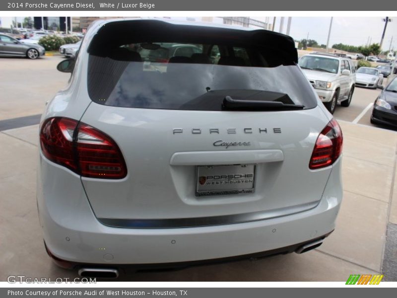 White / Luxor Beige 2014 Porsche Cayenne Diesel