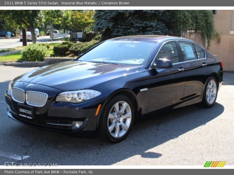 Imperial Blue Metallic / Cinnamon Brown 2011 BMW 5 Series 550i Sedan
